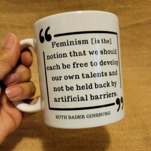 Ruth Bader Ginsburg Feminism Quote Coffee Mug